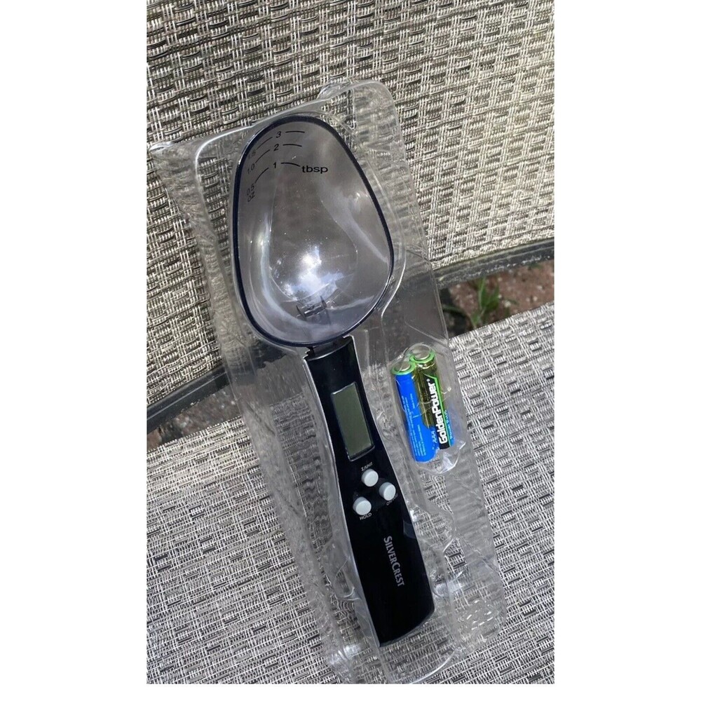 SilverCrest Digital Kitchen Food Spoon Scale ounces or grams measure Open Box